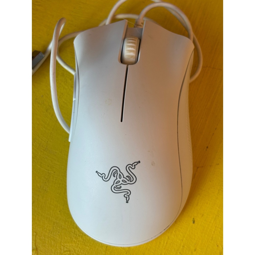 Razer DeathAdder Essential Gaming Mouse Mercury White 6400 DPI RZ01-0385